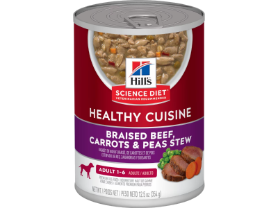 Braised Beef, Carrots & Peas Stew Adult Dog Food