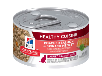 Poached Salmon & Spinach Adult Cat Food
